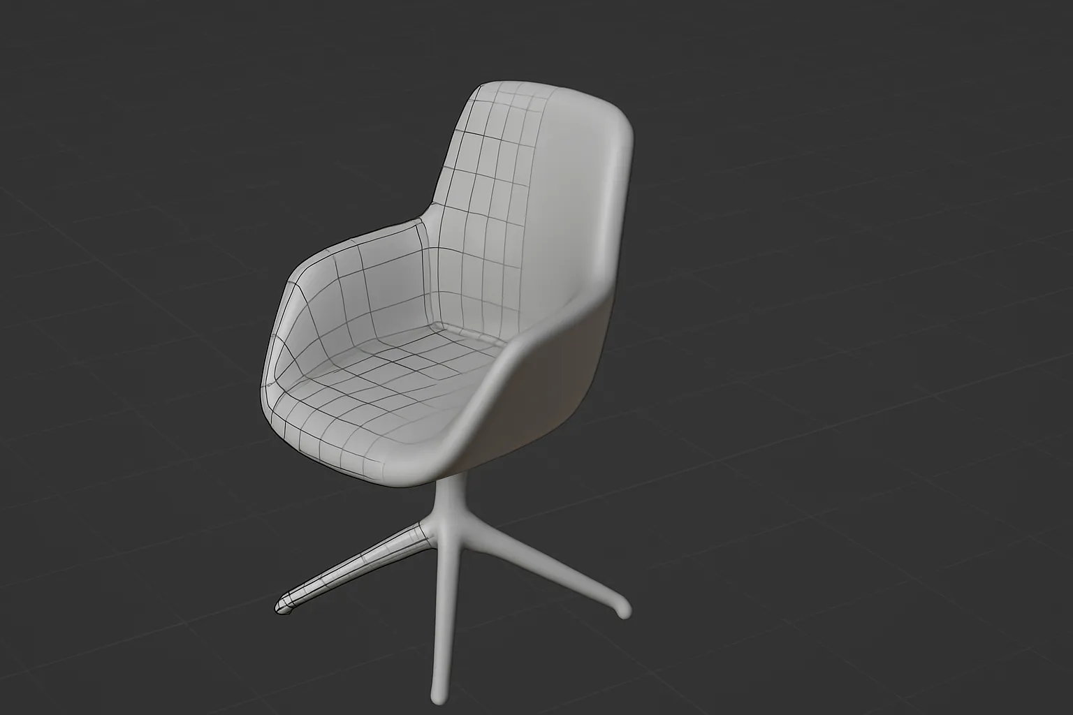 Modélisation d'un fauteuil en surfaces subdivisées